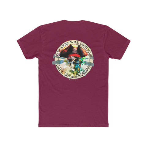 Paddle Out Men's Jolly Roger Cotton Crew Tee (Back Design)