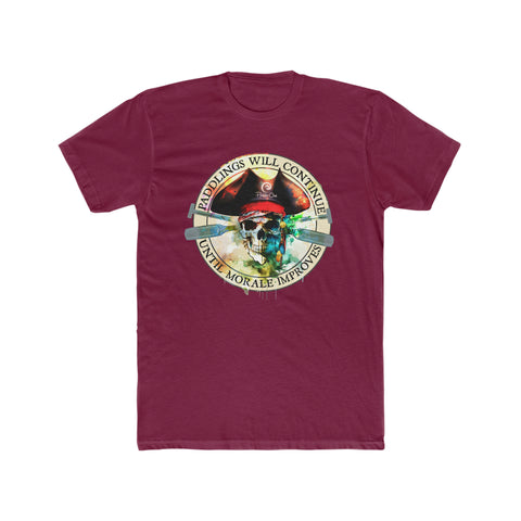 Paddle Out Men's Jolly Roger Cotton Crew Tee (Front Design)