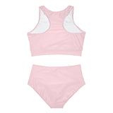 Pink Women's Sporty Bikini Set