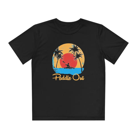 Youth Sunset Kayaker Tee